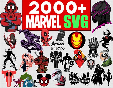 Download 373+ Free Marvel SVG Files Files